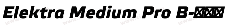 Elektra Medium Pro B字体转换